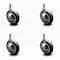 Service Caster 3 Inch Bright Chrome Soft Tread Ball Caster - 7/16 Inch Grip Ring Stem, 5PK SCC-GR01S30-DCR-BC-71678-4 - alternate 1